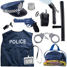 Load image into Gallery viewer, Born Toys Police Costume For Kids &amp; Police Toys For Kids Ages 3-7 Includes Police Officer Costume For Kids Police Hat Toy Handcuffs For Kids Police Baton for Role Play and Kids Dress Up &amp; Pretend Play