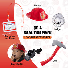 Load image into Gallery viewer, Kids Fireman Costume and Role-Play Toy Accessories ( 10 Pcs )