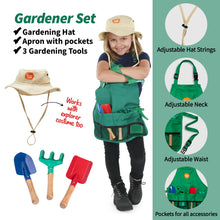 Load image into Gallery viewer, Born Toys Dress Up &amp; Pretend Play 3-in-1 Premium Kids Costumes Set Ages 3-7, Washable Kids Dress Up Clothes for Play - Scientist, Explorer &amp; Gardener as Dress Up Clothes for Little Girls &amp; Boys