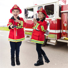 Load image into Gallery viewer, Born Toys 8 PC Premium Washable Kids Fireman Costume Toy for Kids,Boys,Girls,Toddlers, and Children with Complete Firefighter Accessories